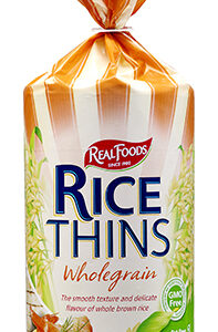 REAL FOODS CORN RICE THINS WHOLEGRAIN