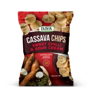 DJ&A CASSAVA CHIPS SWEET CHILLI SOUR CREAM