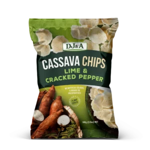 DJ&A CASSAVA CHIPS LIME & CRACKED PEPPER