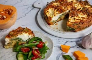 Julie Goodwin's Roast Pumpkin, Spinach & Ricotta Pie