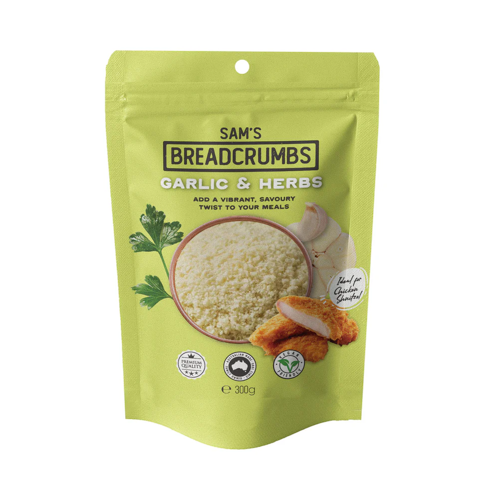 SAM BREADCRUMBS GARLIC & HERBS