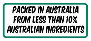 10% PACKED LESS AUSTRALIAN