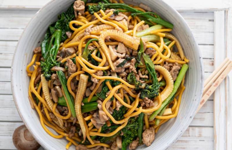 Pork & Mushroom Blended Ginger Stir Fry - Zone Fresh