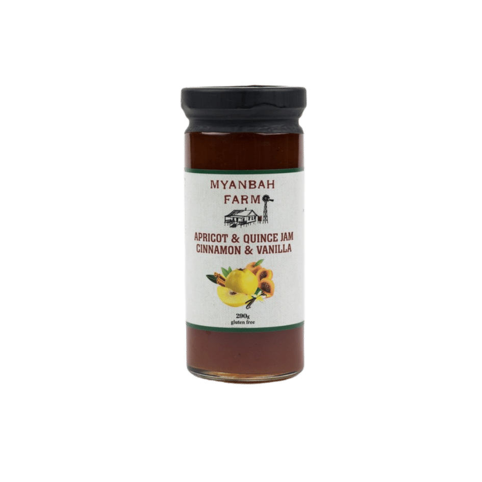 MYANBAH FARM APRICOT QUINCE CINNAMON VANILLA JAM