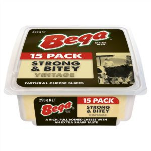 BEGA STRONG AND BITEY CHEESE SLICES