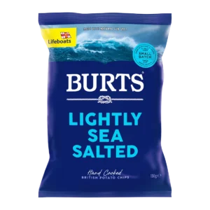 BURT'S HAND COOKED POTATO CHIPS SEA SALT