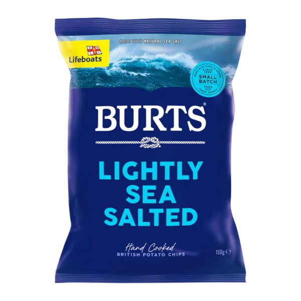 Burts Hand Cooked Potato Chips Sea Salt Burts Hand Cooked Potato Chips Sea Salt