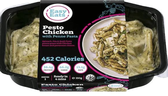 EASY EATS MEALS PESTO CHICKEN PENNE PASTA