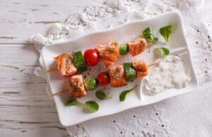 Easter Salmon Skewers
