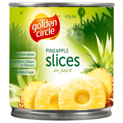 GOLDEN CIRCLE PINEAPPLE SLICES IN JUICE