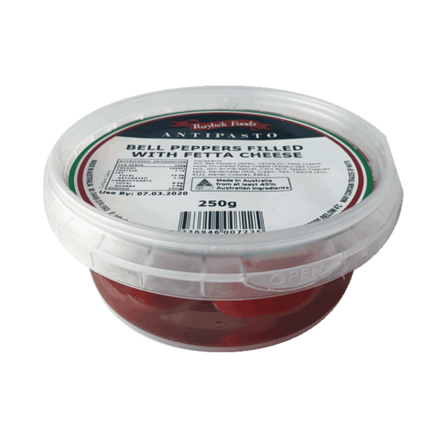RAYBEK ANTIPASTO BELL PEPPERS FILLED WITH FETA RAYBEK ANTIPASTO BELL PEPPERS FILLED WITH FETA