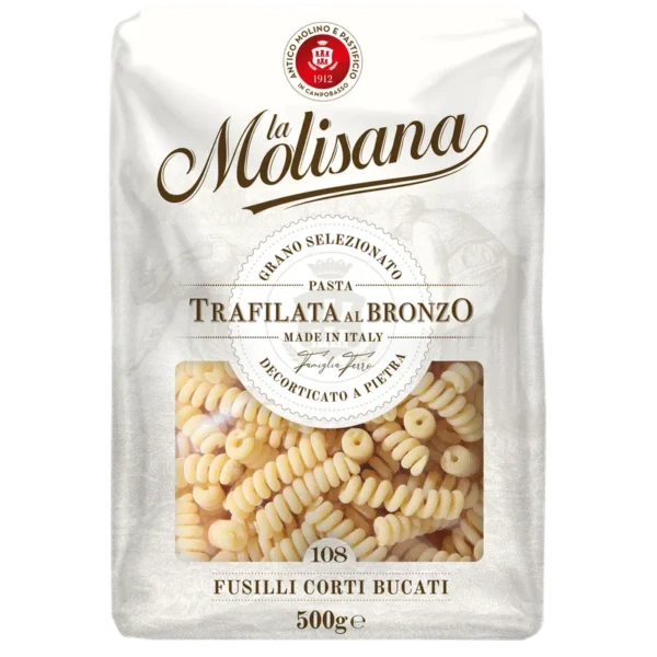 LA MOLISANA FUSILLI CORTI BUCATI PASTA #108 LA MOLISANA FUSILLI CORTI BUCATI PASTA #108