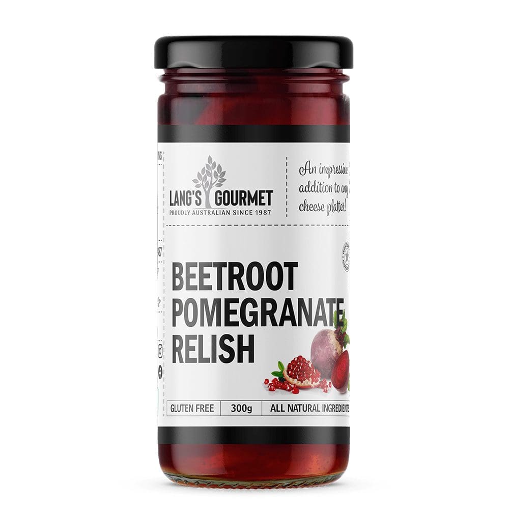 LANGS GOURMET BEETROOT POMEGRANATE RELISH LANGS GOURMET BEETROOT POMEGRANATE RELISH