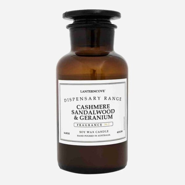 LANTERNCOVE CANDLE CASHMERE SANDLEWOOD & GERANIUM LANTERNCOVE CANDLE CASHMERE SANDLEWOOD & GERANIUM