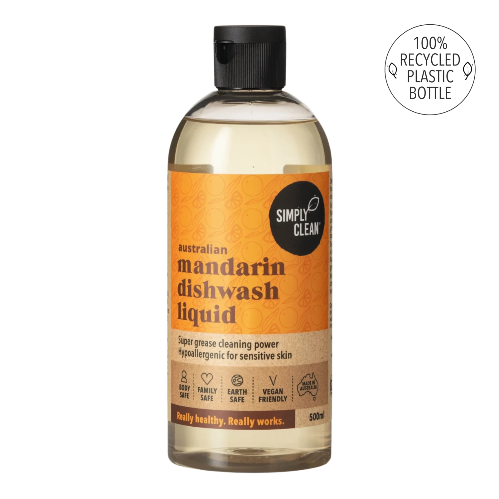 SIMPLY CLEAN MANDARIN DISHWASH LIQUID