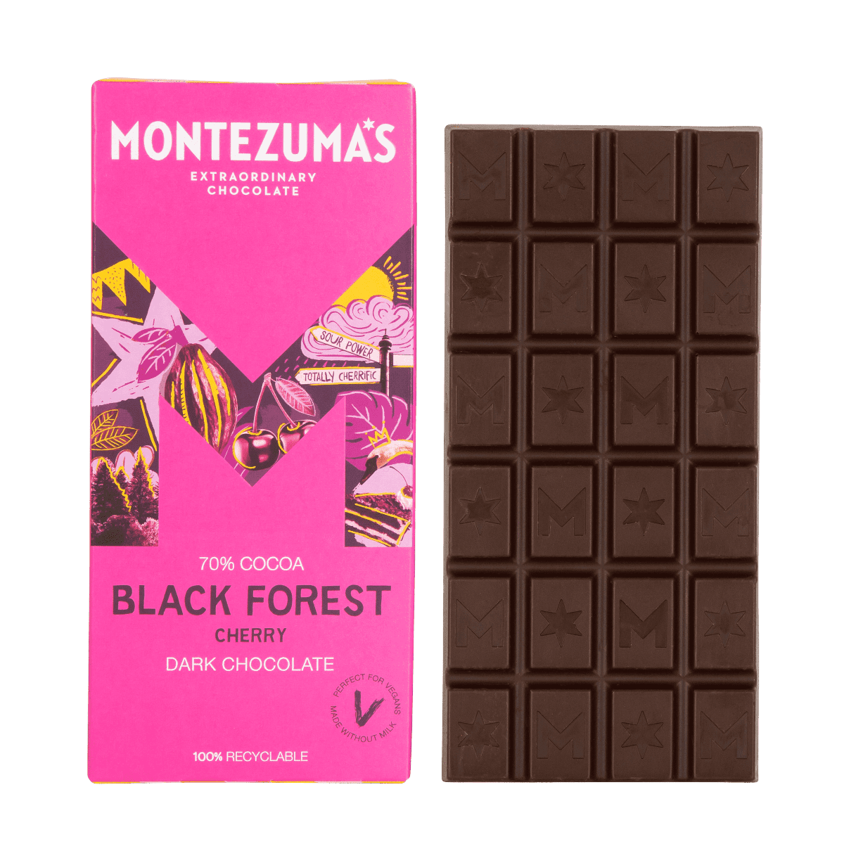 MONTEZUMAS BLACK FORREST CHERRY DARK CHOCOLATE MONTEZUMAS BLACK FORREST CHERRY DARK CHOCOLATE