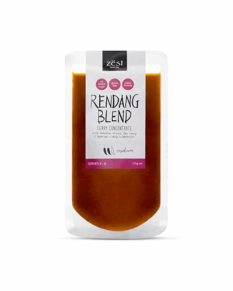 Zest Byron Bay Rendang Blend, 175g, gluten-free, dairy-free, sugar-free, serves 4-6 people.