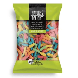 NATURES DELIGHTS SOUR WORMS