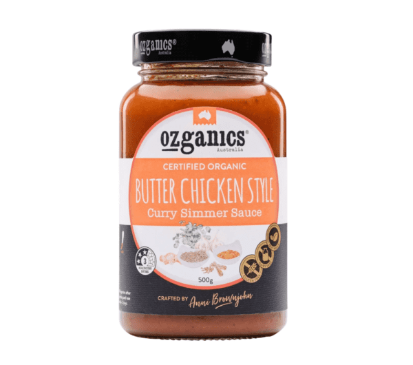 OZGANICS BUTTER CHICKEN CURRY SIMMER SAUCE OZGANICS BUTTER CHICKEN CURRY SIMMER SAUCE