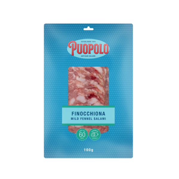 PUOPOLO FINOCCHIONA MILD FENNEL SALAMI SLICED