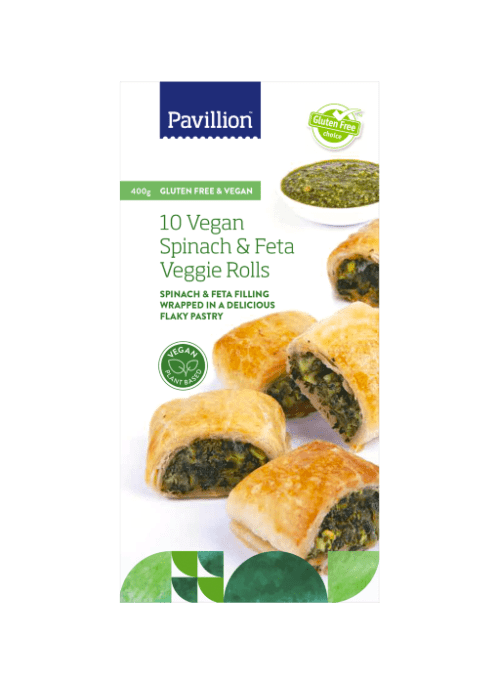 PAVILLION SPINACH AND FETA VEGGIE ROLLS