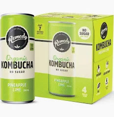 Remedy Kombucha Organic Pineapple Lime