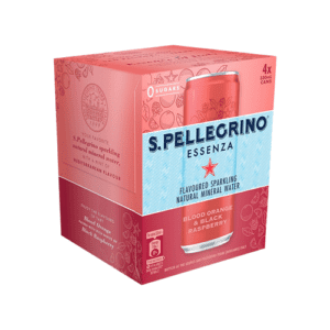 SANPELLEGRINO ESSENZA SPARKLING BLOOD ORANGE & BLACK RASPBERRY