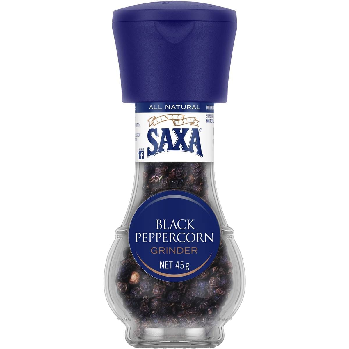 SAXA BLACK PEPPERCORN GRINDER SAXA BLACK PEPPERCORN GRINDER