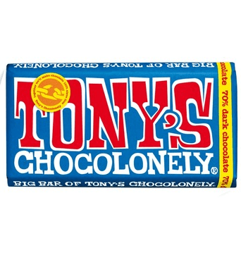 TONYS CHOCOLONELY DARK CHOCOLATE 70%