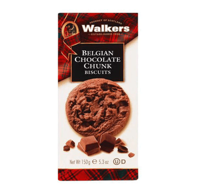 WALKERS BELGIAN CHOCOLATE CHUNK BISCUITS WALKERS BELGIAN CHOCOLATE CHUNK BISCUITS