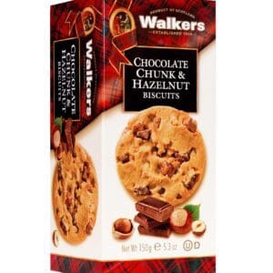 WALKERS CHOCOLATE CHUNK HAZELNUT BISCUITS