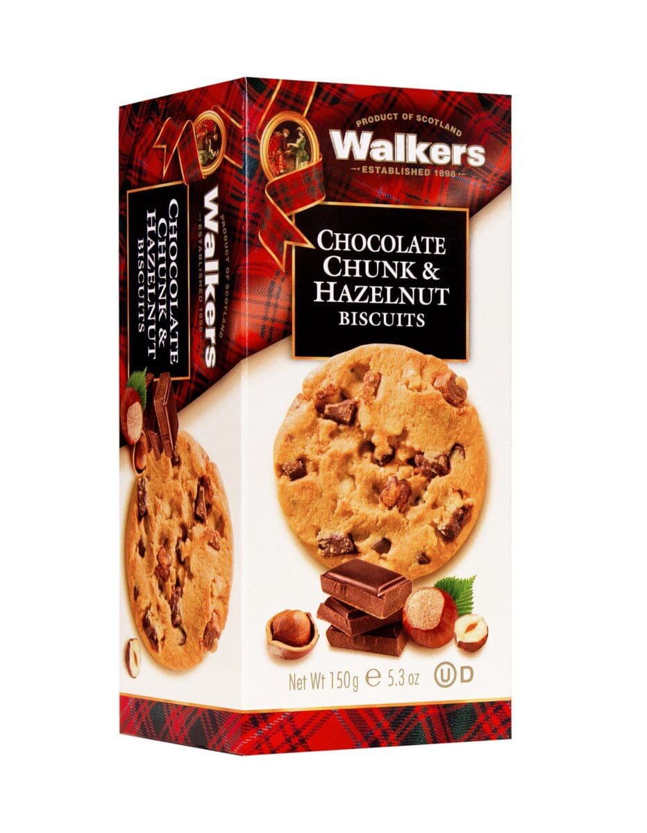 WALKERS CHOCOLATE CHUNK HAZELNUT BISCUITS WALKERS CHOCOLATE CHUNK HAZELNUT BISCUITS