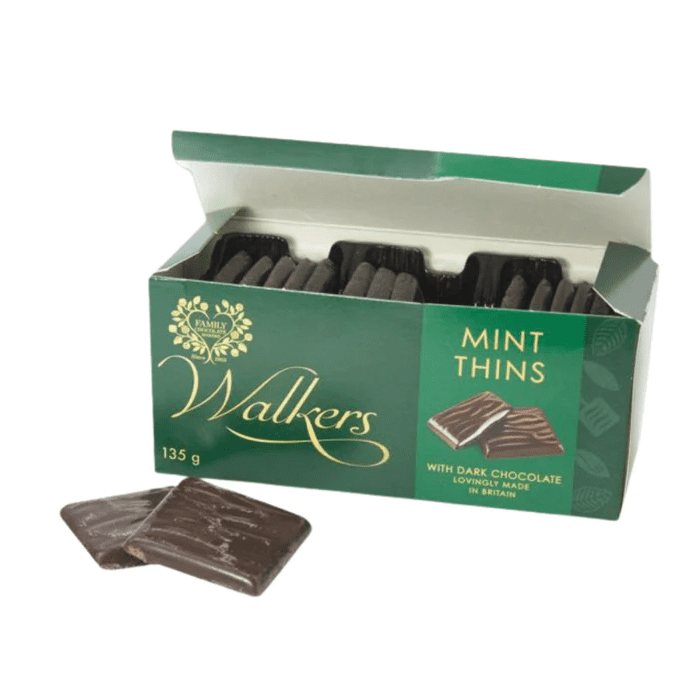 WALKERS MINT THINSWITH DARK CHOCOLATE WALKERS MINT THINSWITH DARK CHOCOLATE