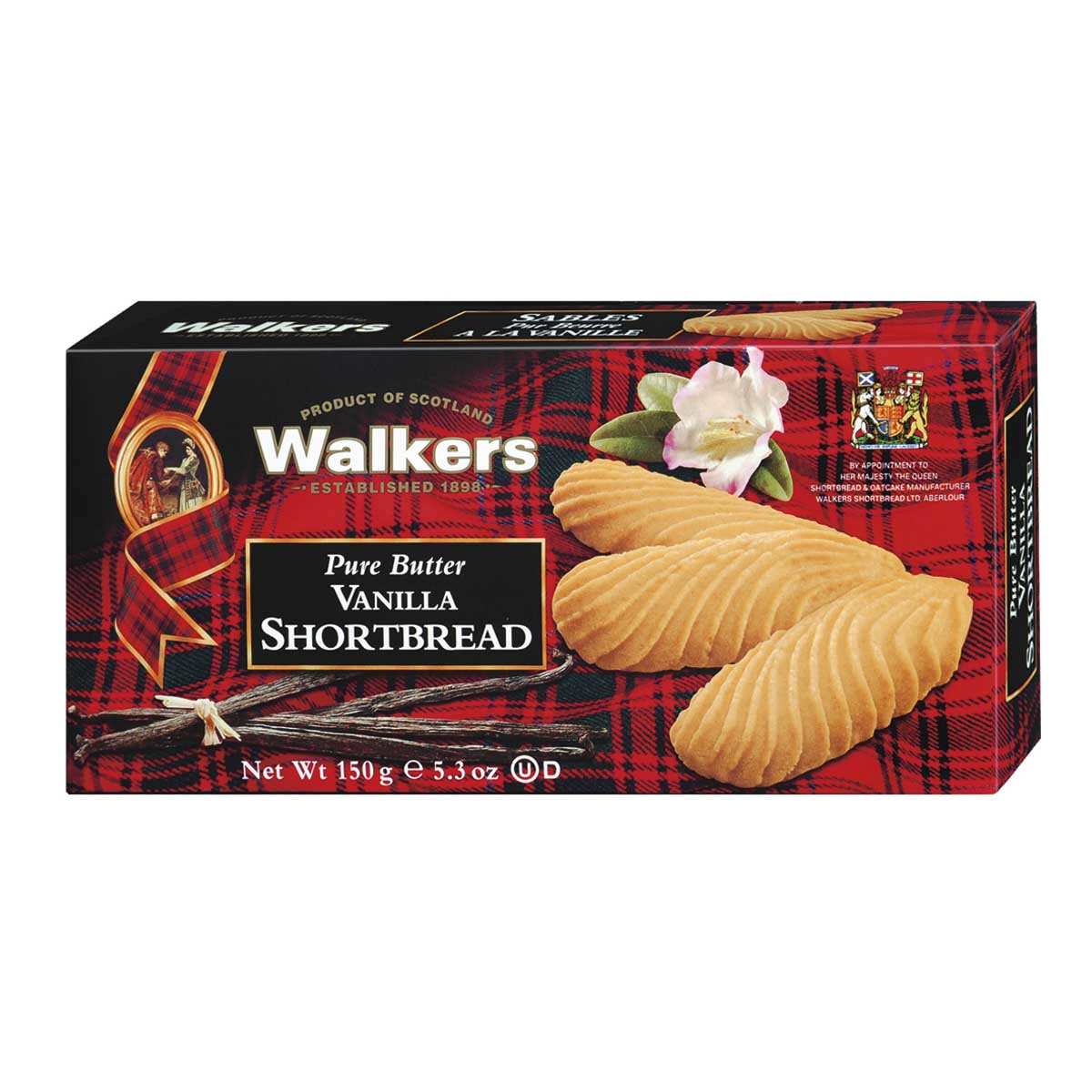 WALKERS PURE BUTTER VANILLA SHORTBREAD WALKERS PURE BUTTER VANILLA SHORTBREAD