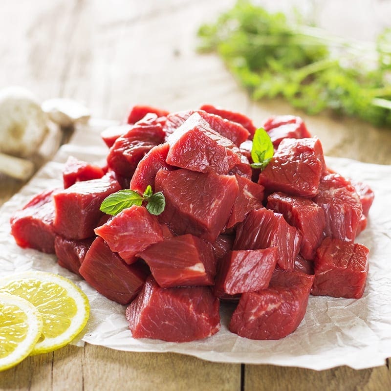YEARLING BEEF DICED Organic Beef Diced