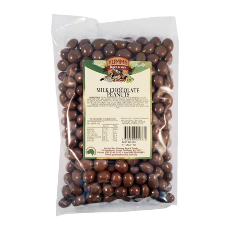 YUMMY MILK CHOCOLATE PEANUTS 300g