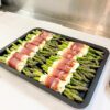 asparagus wrapped in proscuitto & haloumi