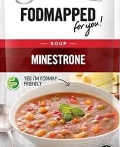 FODMAPPED minestrone soup package, gluten-free, no onion or garlic, 500g, FODMAP friendly.