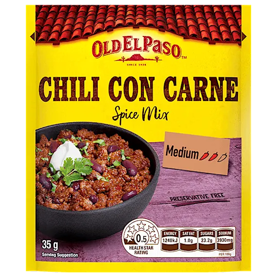 OLD EL PASO CHILI CON CARNE