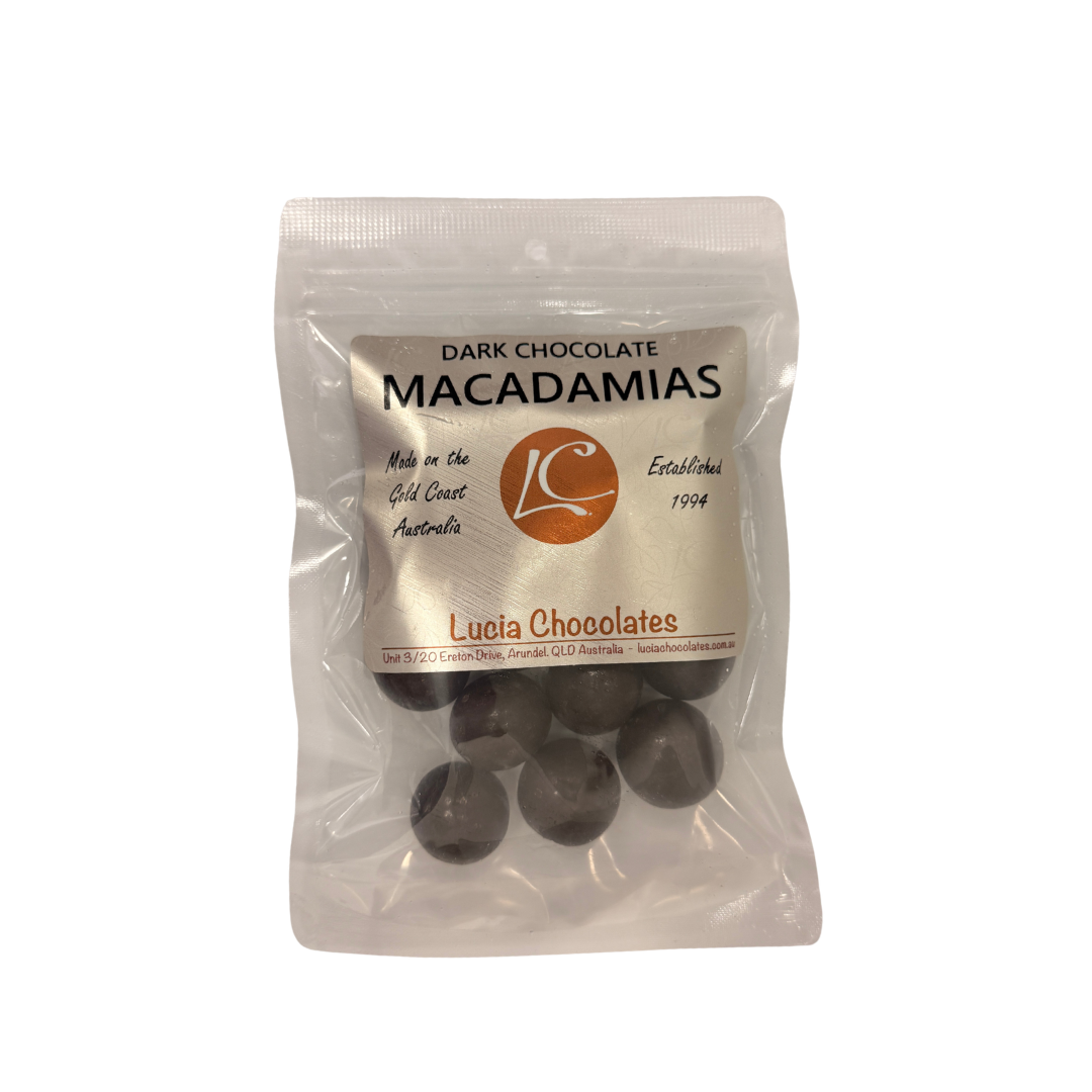 LUCIA DARK CHOCOLATE MACADAMIAS