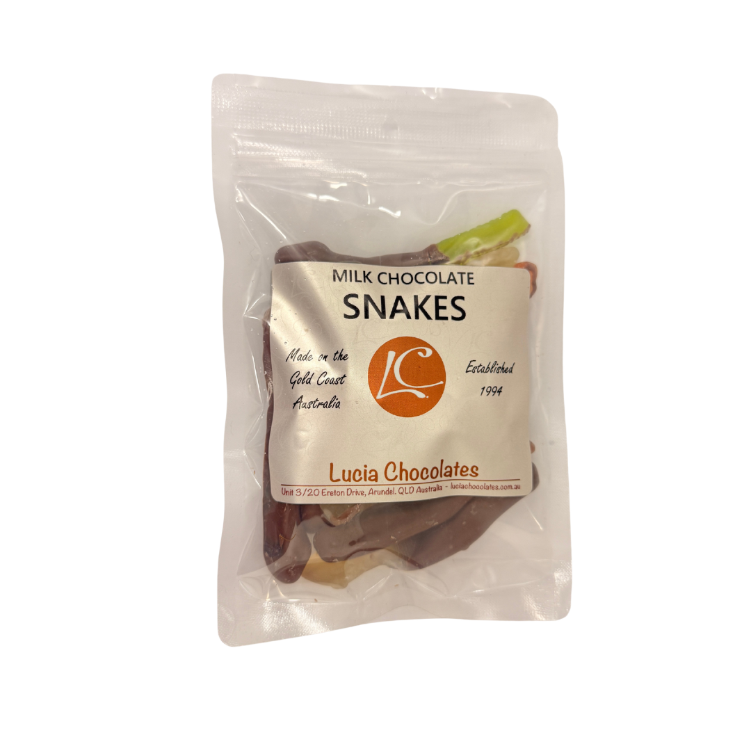 LUCIA MILK CHOCOLATE COATED SNAKES