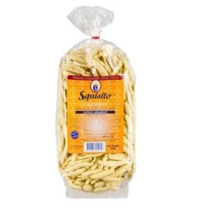 Package of Italian "Squisito Capunti" pasta in a clear 500g bag with label.